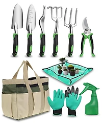 Xdovet Garden Tools Set Heavy Duty Hand Non Slip Handle Storage Bag Professional 10PCS