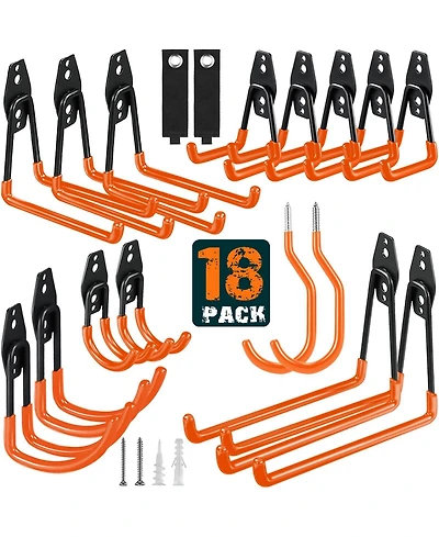 Xdovet Steel Wall Mount Organizer for Tools Ladder Hose Bike Rope Storage