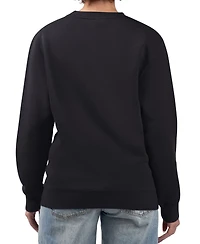 G-iii 4Her by Carl Banks Women's Black Milwaukee Bucks Metallic Print Basketball Sketch Fleece Sweatshirt