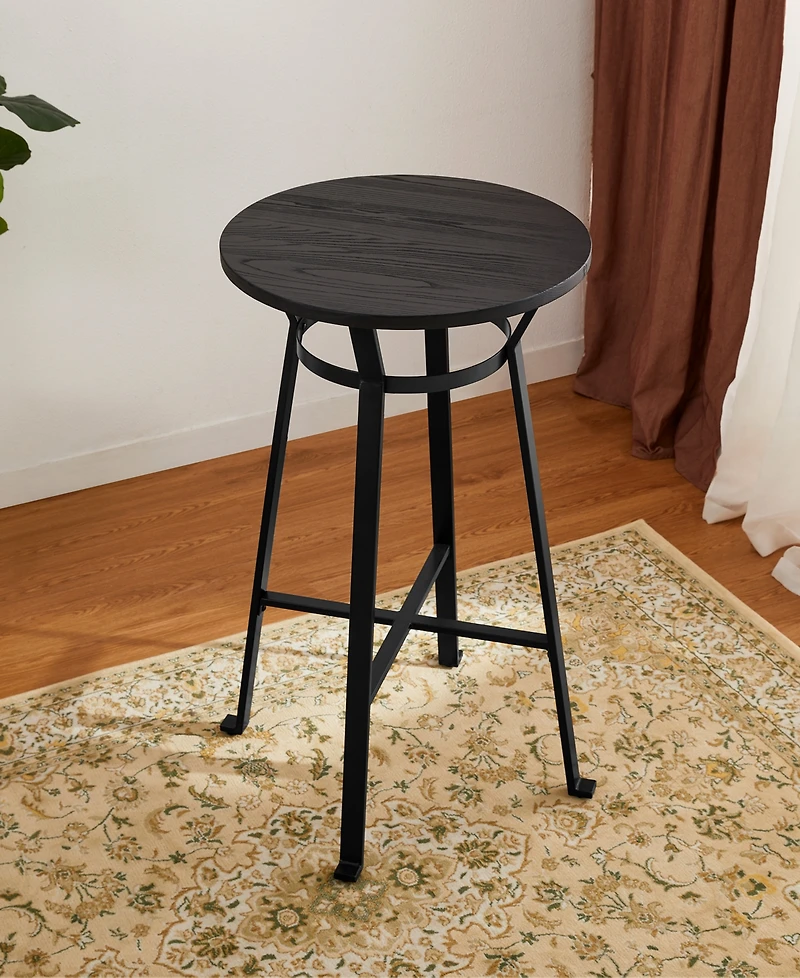 Glitzhome 41.25" Steel Round Bar Table