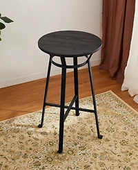Glitzhome 41.25" Steel Round Bar Table