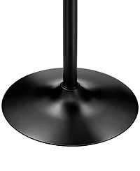 Glitzhome Modern 39.5" Metal Round Bar Table