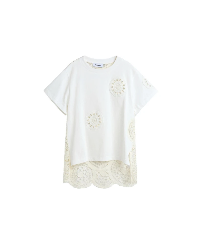 Desigual Women's Embroidered 100% cotton t-shirt
