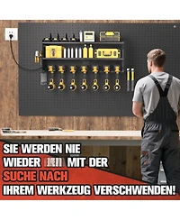 Xdovet Power Tool Organizer Wall Mount Rack Drill Holder Charging Station