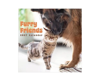 Tf Publishing Paper Goods 2027 Furry Friends Wall Calendar