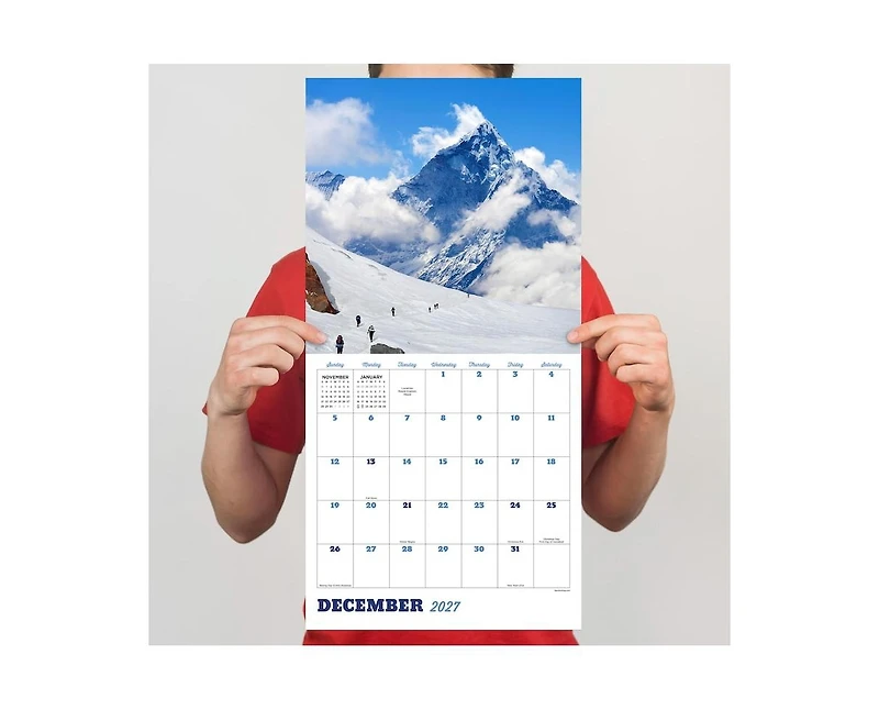 Tf Publishing Paper Goods 2027 Mountains Wall Calendar