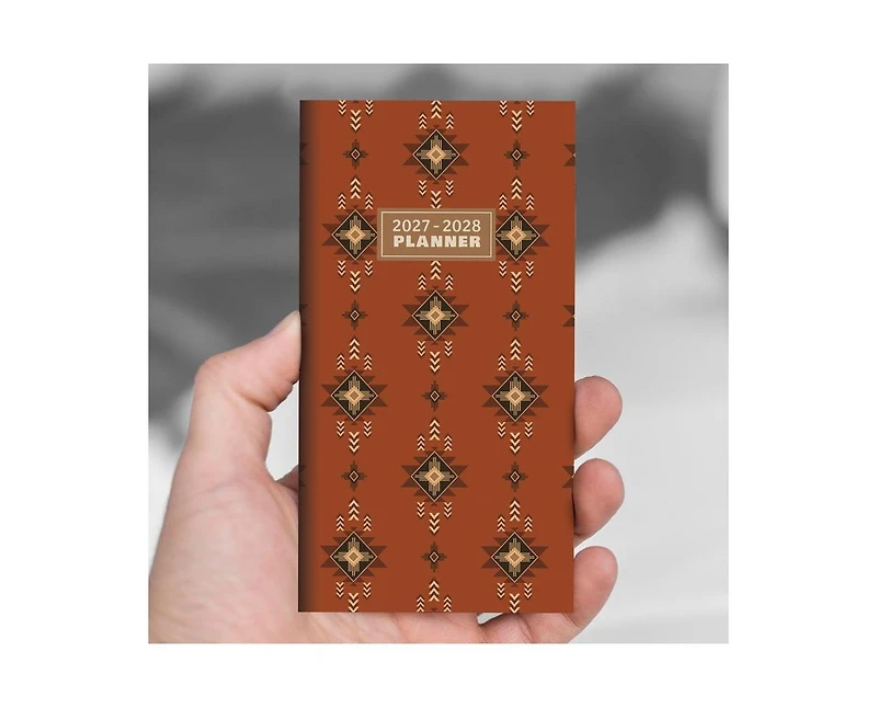 Tf Publishing Paper Goods 2027-2028 Rusted Small Monthly Pocket Planner