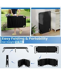 Mecale Folding Camping Cot, 75-in Bed, 330-lb Capacity, Oxford Fabric
