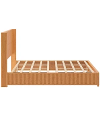 Streamdale Furniture Solid Wood King Platform Bed Frame with Headboard Easy Assembly