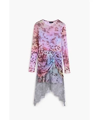 Desigual Women's Draped lace dress