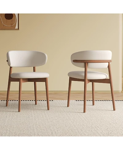 Streamdale Furniture Mid-Century Modern Dining Chairs Set of 2