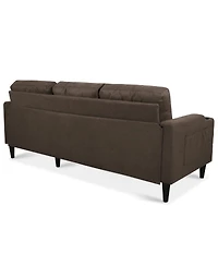 Streamdale Furniture 75'' Modern Fabric Sofa with Storage and Comfortable Pp Cotton Cushions