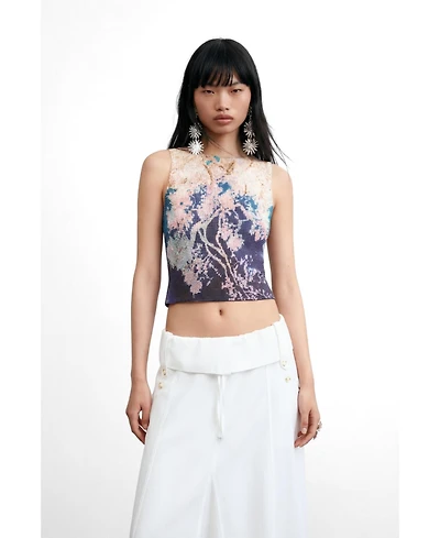 Desigual Women's Printed sleeveless t-shirt