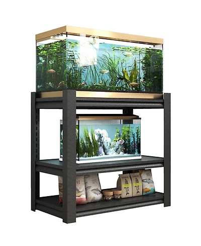 Streamdale Furniture Heavy-Duty 3-Tier Metal Aquarium Stand for 20-30 Gallon Tanks