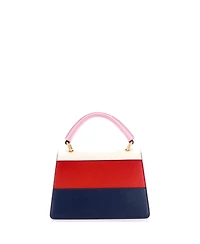 Pre-Owned Gucci Small Queen Margaret Top Handle Bag Colorblock Leather