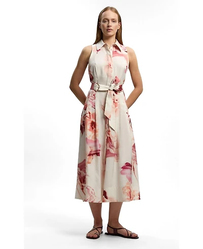 Karen Millen Women's Floral Halter Midi Dress