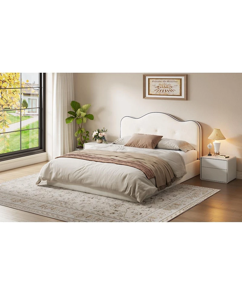 Streamdale Furniture King Size Upholstered Platform Bed