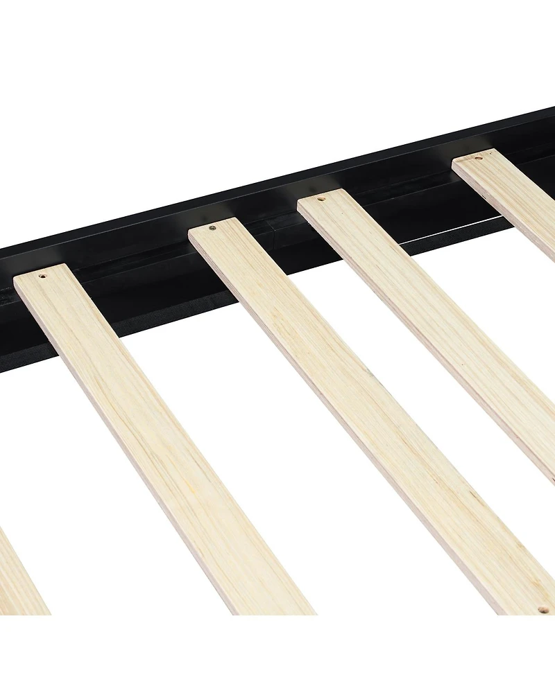 Streamdale Furniture King Size Modern Bed Frame Solid Wood 800lbs Capacity
