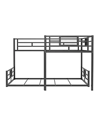 Streamdale Furniture L-shaped Metal Twin over Full Size Bunk Bed