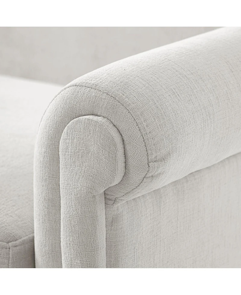 Streamdale Furniture Modern 77.5'' 2-Seater Upholstered Loveseat with Rolled Arms