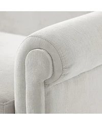 Streamdale Furniture Modern 77.5'' 2-Seater Upholstered Loveseat with Rolled Arms
