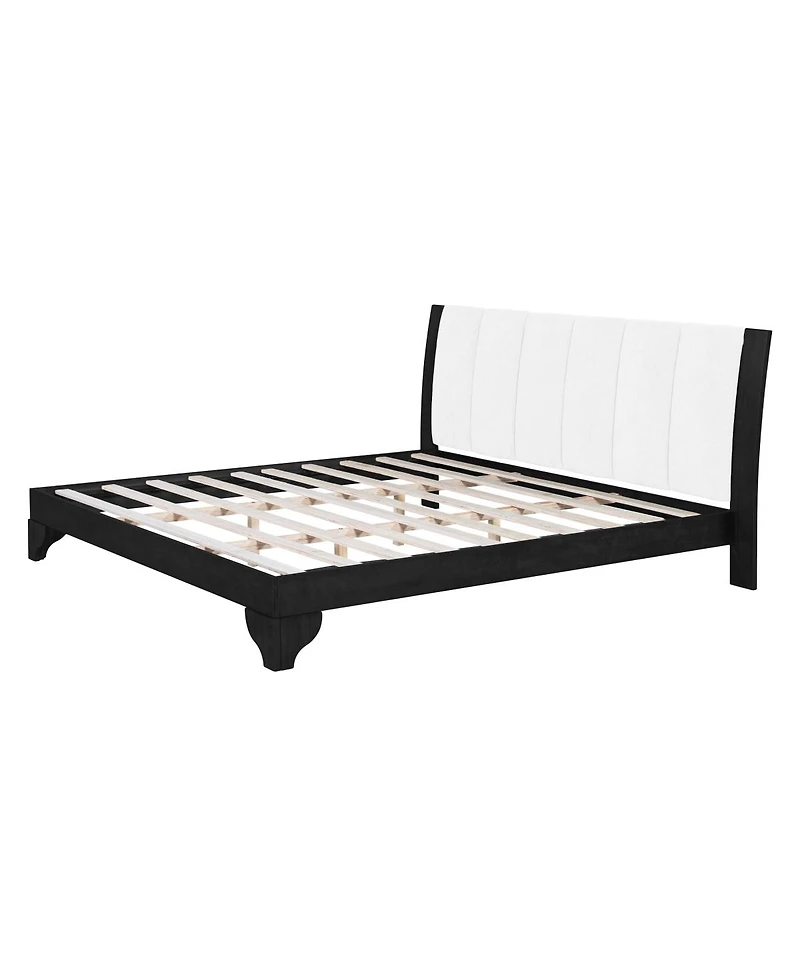 Streamdale Furniture Modern Pine and Manufactured Wood Bed Frame