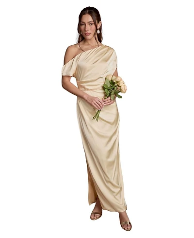 Coast Women's Off Shoulder Satin Maxi Dress