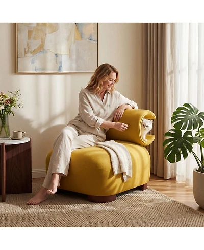 Streamdale Furniture Modern Polyester Accent Chair - Durable and Pet-Friendly