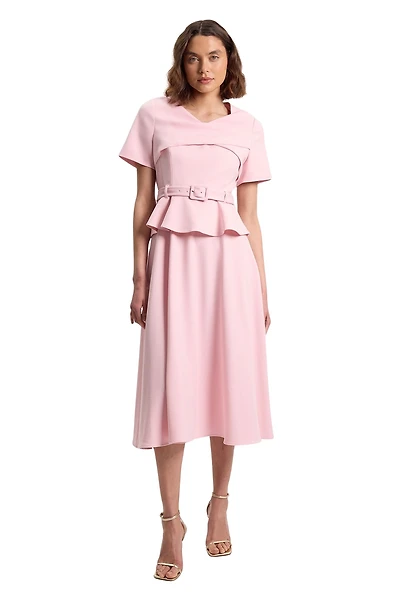 Karen Millen Women's Belted Midi Dress