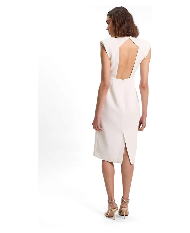 Karen Millen Women's Sleeveless Pencil Midi Dress