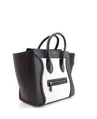 Pre-Owned Celine Mini Bicolor Luggage Bag Leather