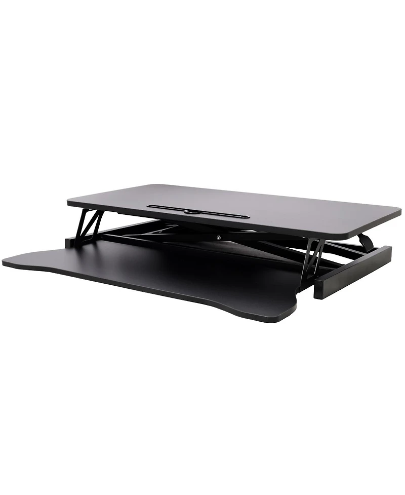 Streamdale Furniture Streamdale Adjustable Height Standing Desk with Keyboard Tray Black