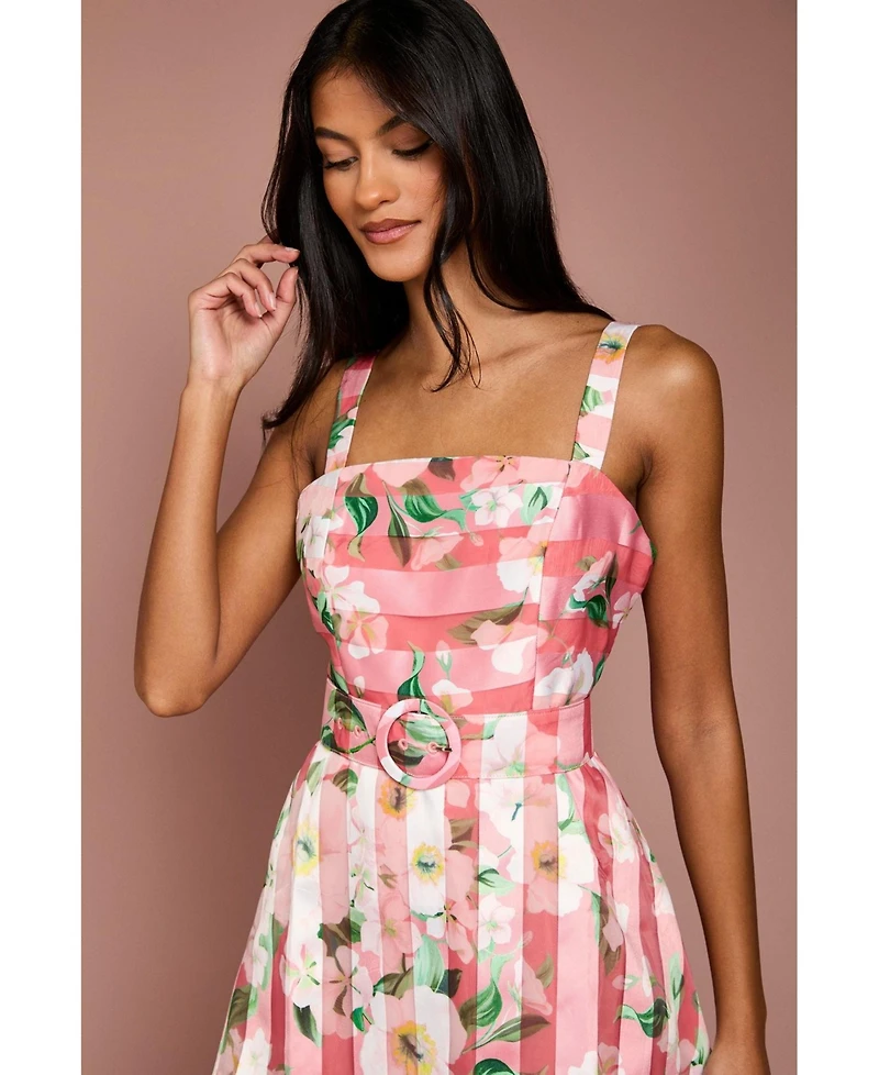 Coast Women's Petite Floral Organza Midi Dress
