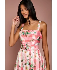 Coast Women's Petite Floral Organza Midi Dress