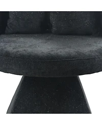 Streamdale Furniture Butterfly Back Swivel Vanity Chair for Bedroom and Dining Room