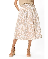 Olsen Women's Neo Zebra A-Line Skirt