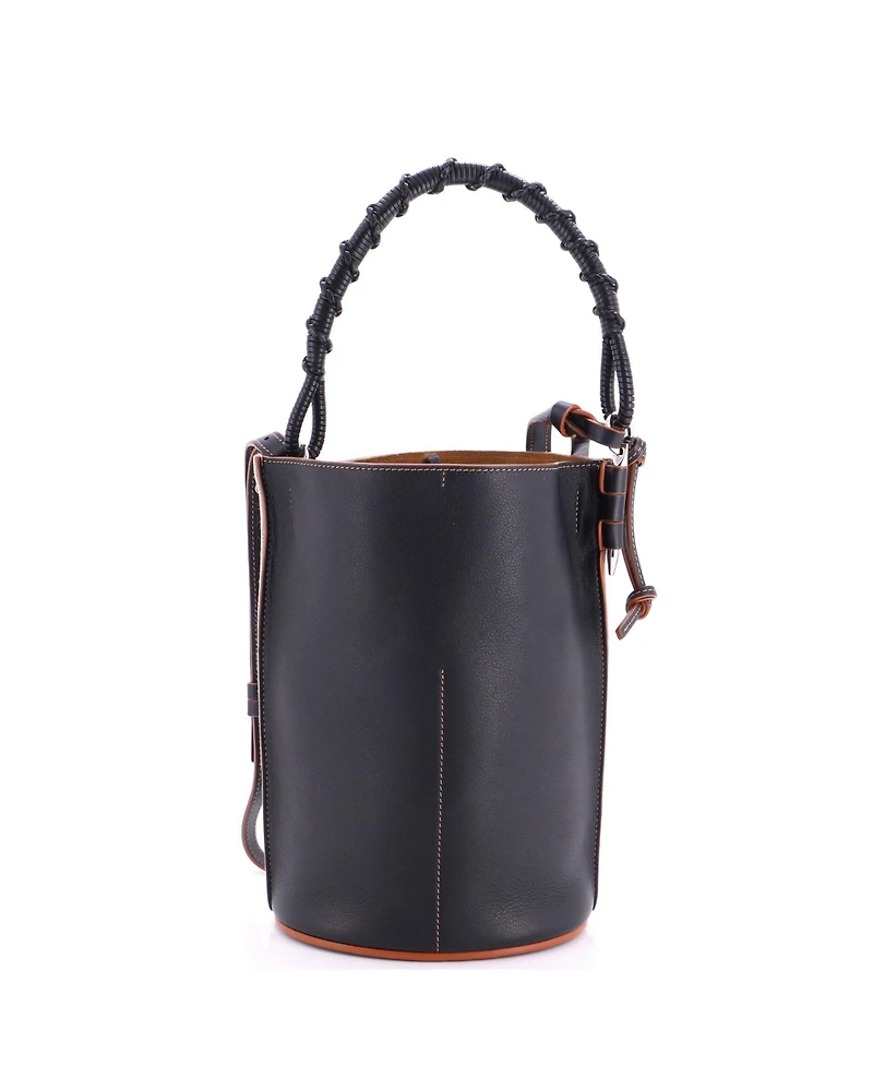 Pre-Owned Loewe Medium Gate Bucket Bag Anagram Jacquard Canvas