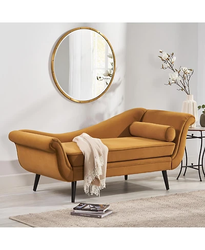 Streamdale Furniture Luxurious Velvet Chaise Lounge for Living Room or Entryway