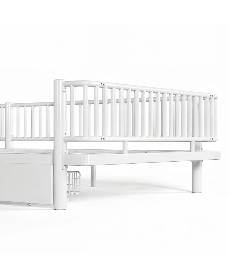 Streamdale Metal Platform Bed with Storage Drawers