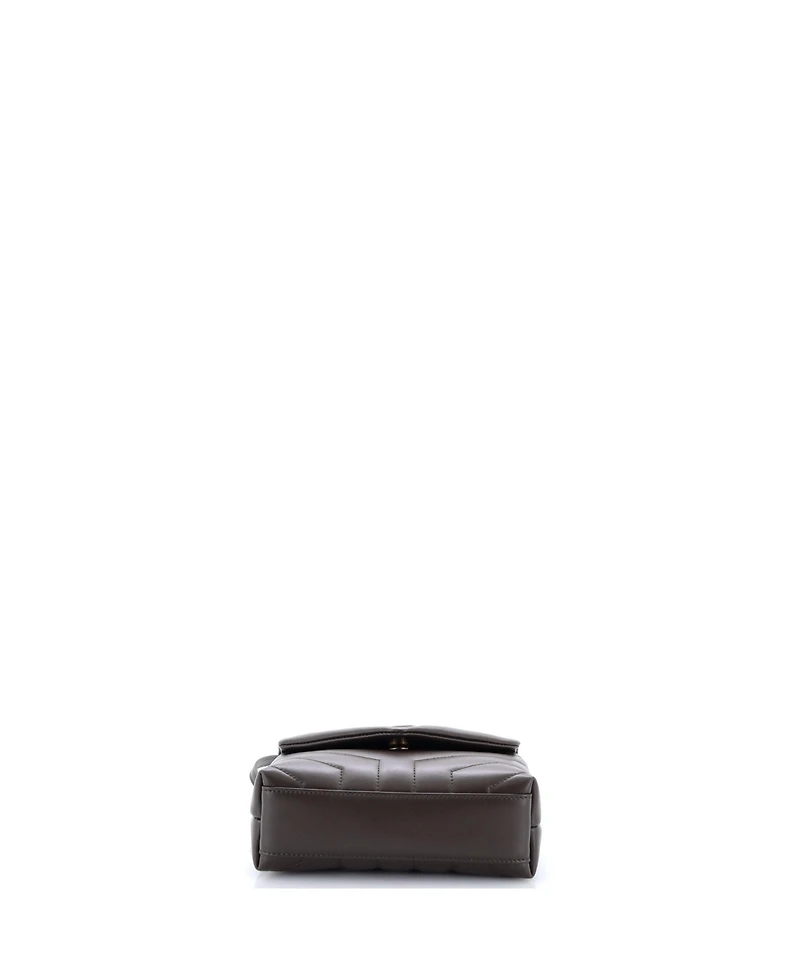 Pre-Owned Saint Laurent Toy Loulou Shoulder Bag Matelasse Chevron Leather