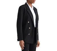 Jones New York Women's Double-Breasted Open-Front Jacket