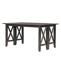 Streamdale Furniture 6-Piece Solid Wood Foldable Dining Set with Bench