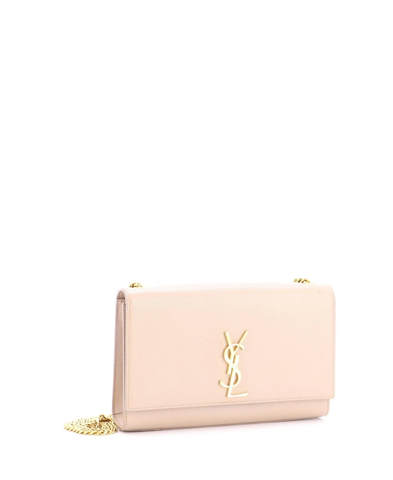 Pre-Owned Saint Laurent Medium Classic Monogram Crossbody Bag Grainy Leather