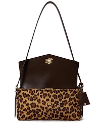 Lauren Ralph Lauren Leopard Print Small Farrah Shoulder Handbag