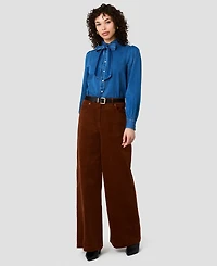 French Connection Women's Collared Button-Front Top