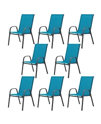 Streamdale Furniture 8-Piece Breathable Textilene Outdoor Patio Chair Set