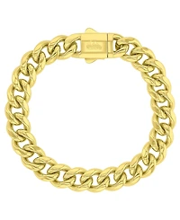Quiksilver Men's Miami 18k Yellow Gold-Plated Cuban Chain Bracelet
