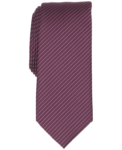 Alfani Men's Aero Fine Line Stripe Slim Silk Tie