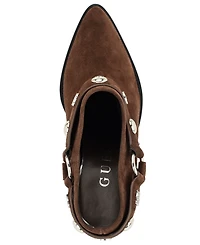 Guess Women's Sashlin Rugged Block Heel Booties