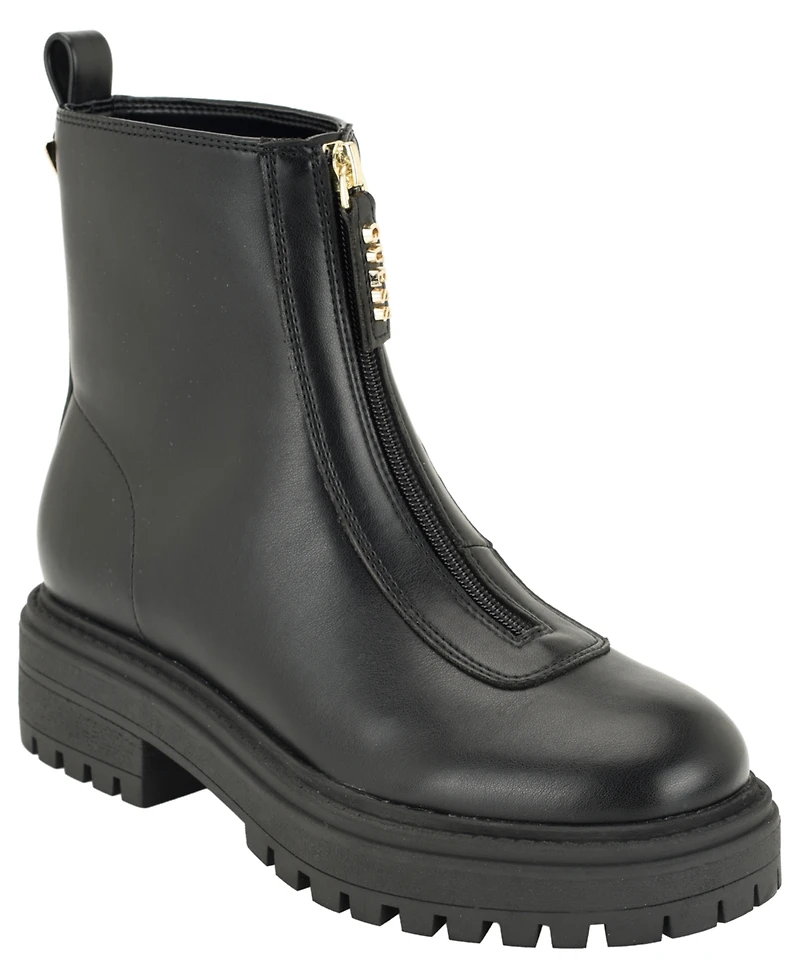 Guess Women's Syyan Front Zip Lug Sole Booties